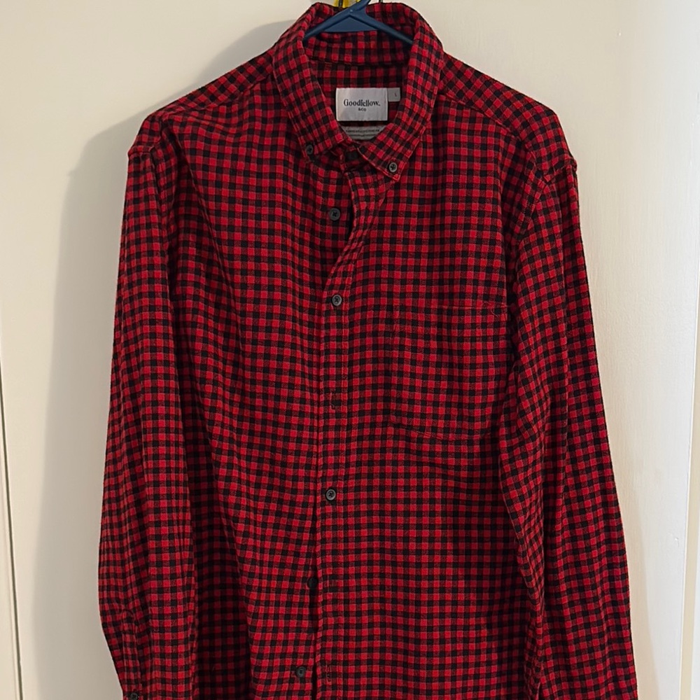 Goodfellow & Co Men's Red Checkered Shirt